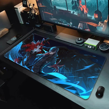 Game Persona P5 Mousepad HD Printing Computer Gamers Locking Edge Non-slip Mouse Pad XXL90x40cm Keyboard PC Desk Pad