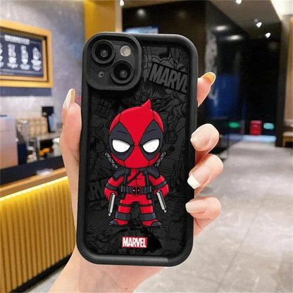 Cartoon Marvel Groot Spiderman Phone Case for Apple iPhone 16 13 15 Pro Max 14 13 Pro 11 12 14Plus 15Plus Soft TPU