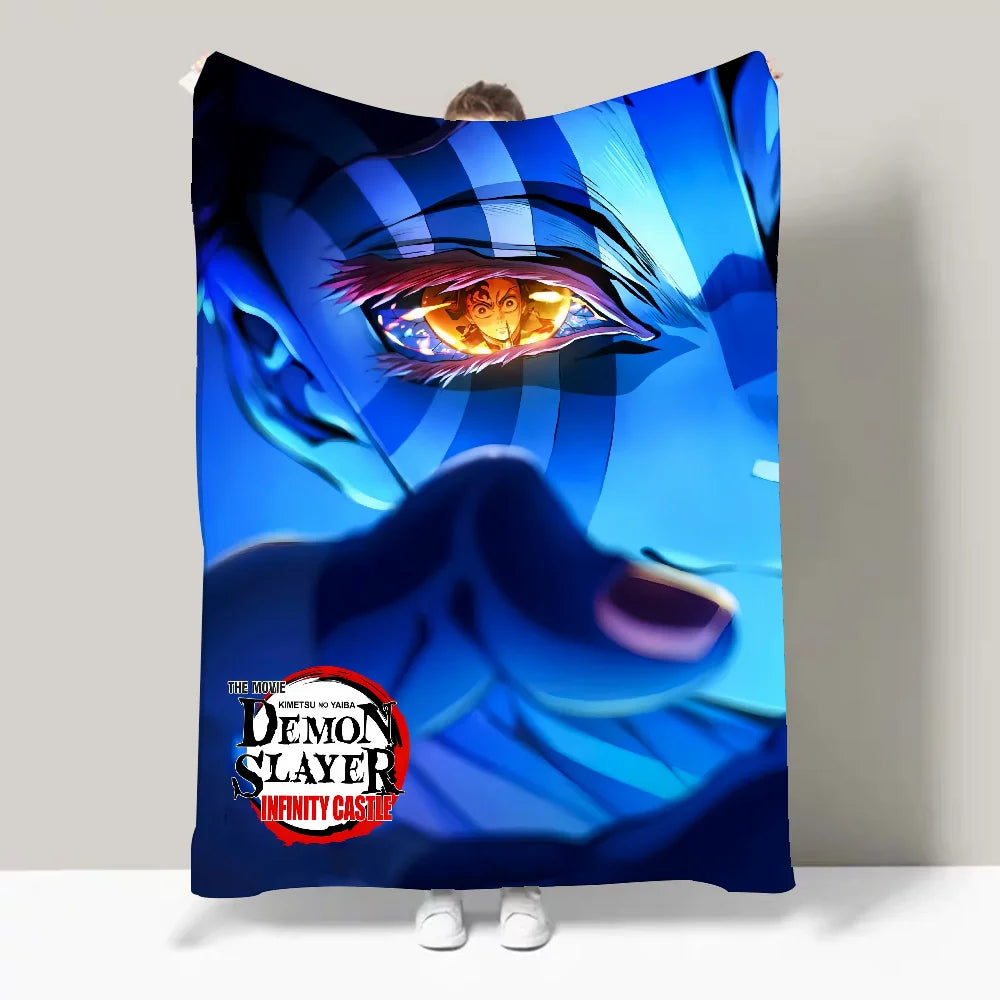 ANIME DEMON SLAYER Blanket Design Lightweight  For Dorms, Naps, Living Room, Office,Sofa,All-Season