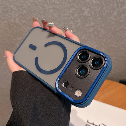 Clear Magnetic Phone Case for iPhone 17 11 12 13 16 Pro Max Air 14 15 16 Plus Magsafe Luxury Wireless Charging Protector Cover