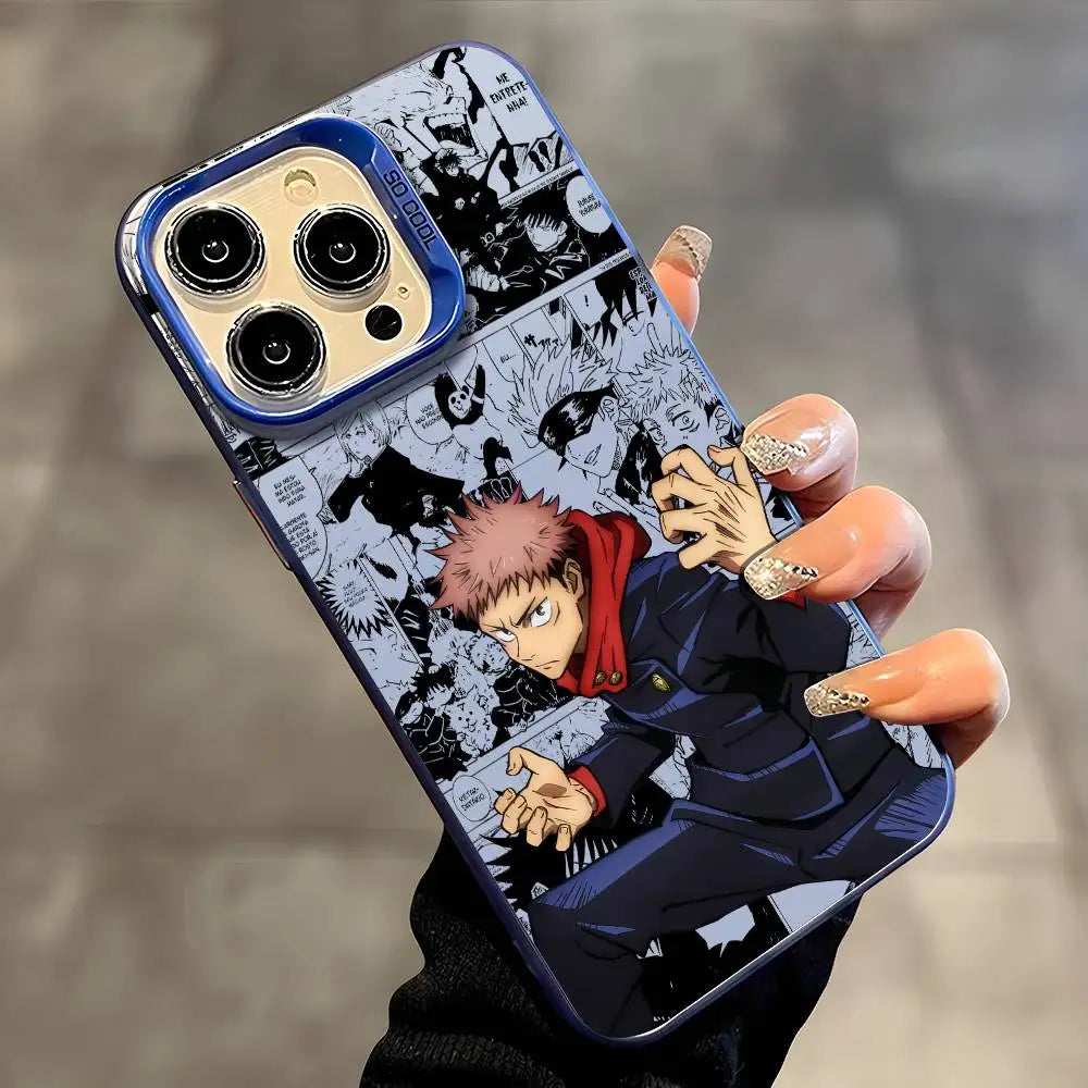 Yuji’s Aura Shield: Multicolor Laser Shockproof Case for iPhone