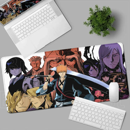 Anime Bleach Mousepad Large Keyboard Table Pad Japan Manga Laptop Office Rubber Soft Deskmat Pc Gamer HD Print Non-Slip Mice Mat