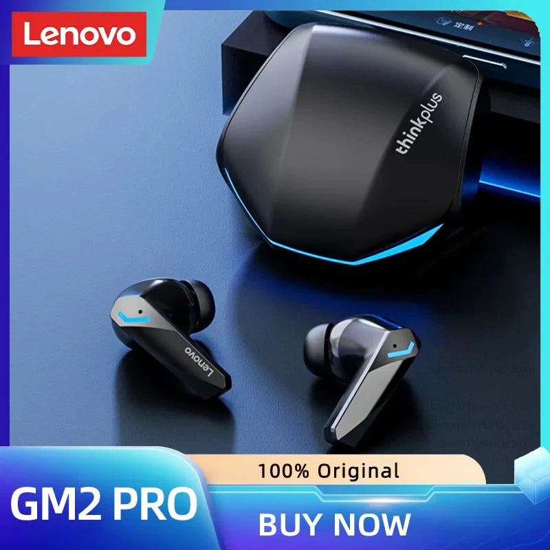 Choice Lenovo GM2 Pro HD Call Dual Mode Gaming Headset Wireless Bluetooth V5.3 Earphone HiFi Low Latency Music Headphones