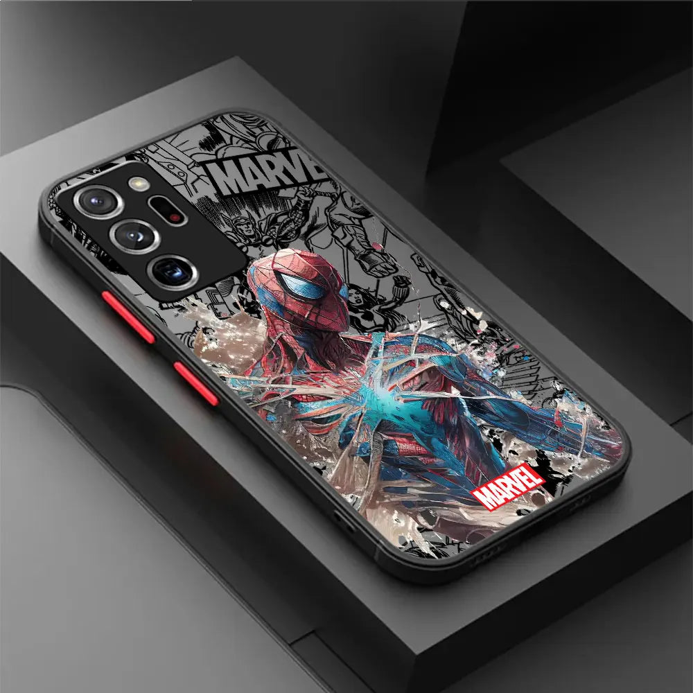 Spidermann Ironmann case for Samsung Galaxy Note 10 Plus 8 9 S21 S22 S23 S24 Ultra Note 20 Ultra