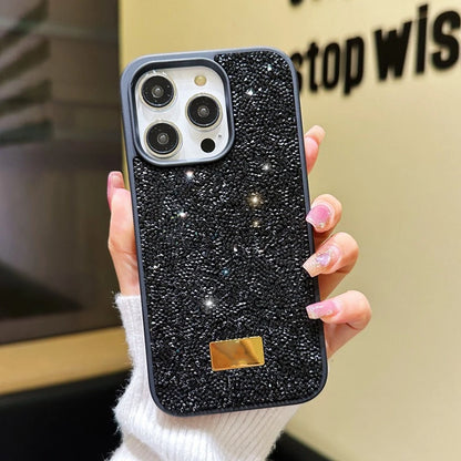 For iPhone 16 Plus 15 14 13 12 11 Pro Max Luxury Glitter Diamond Shiny Rhinestone Shockproof Anti-fall Protective Phone Case