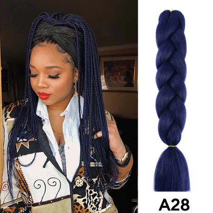 Jumbo Braiding Hair Synthetic Crochet Braids Hair Knotless Braids For Box Braids Senegales Tribal Braids Yaki Hair Extensions