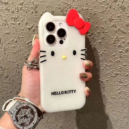 Simple Kitty Cat Silicone Soft Phone Case For iPhone 11 12 13 14 15 16 17 Pro Max
