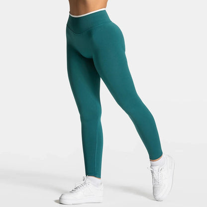 Women’s Sports Leggings, High Waist Seamless Yoga Pants, Scrunch Booty Peach, Hip Lifting Gym Clothes, Workout Tights
