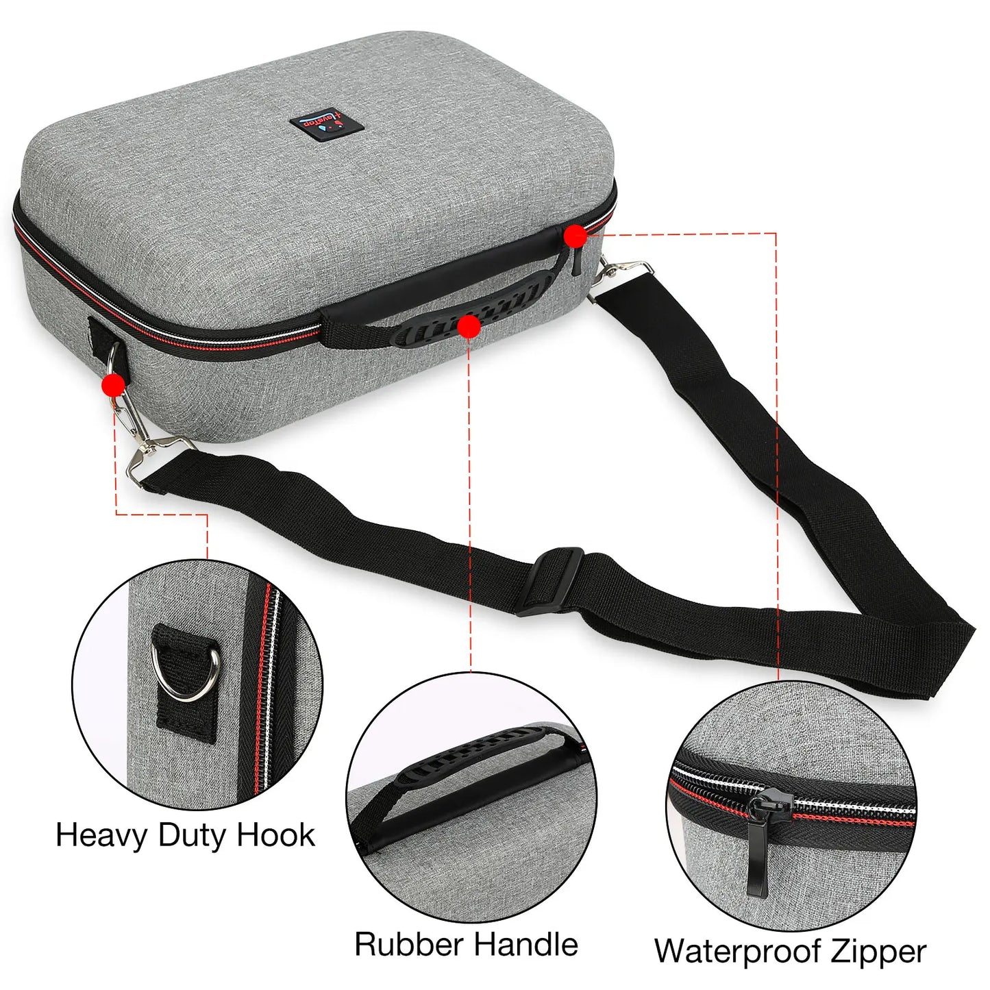Carrying Storage Case Compatible with Nintendo Switch/Switch OLED Model, Switch Case with Protective Travel Carrying Bag