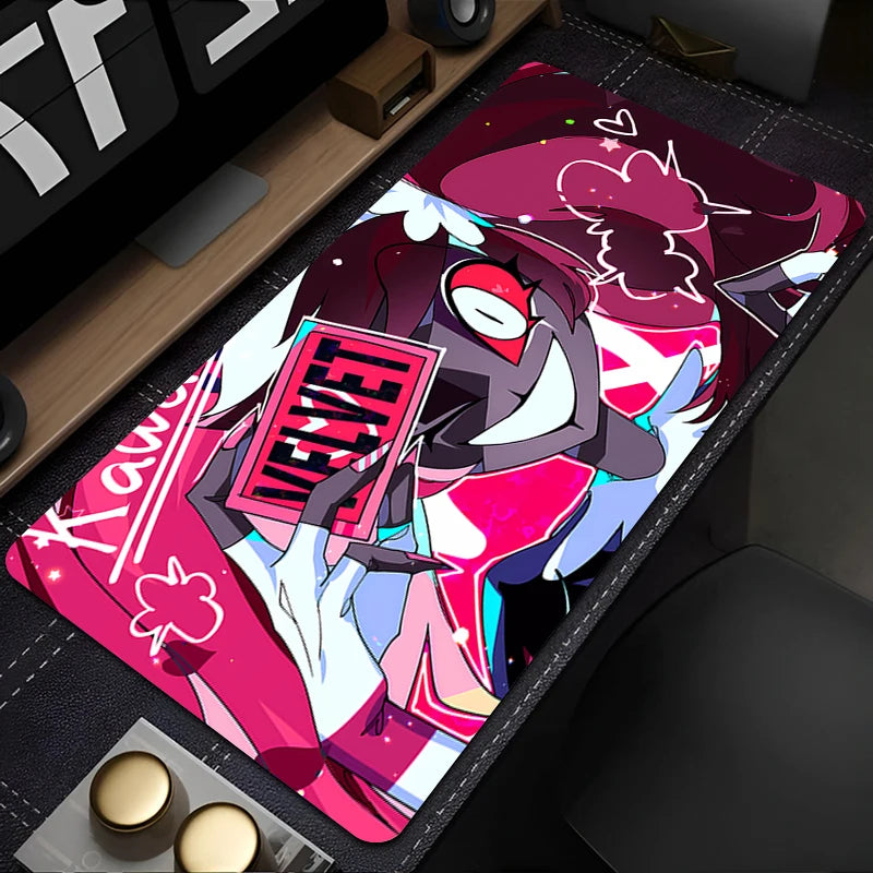 Hazbin Hotel Mouse pad rubber anti-slip computer accessories keyboard pad large desk pad coaster PC carpet Anime Mousepad XL XXL