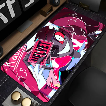 Hazbin Hotel Mouse pad rubber anti-slip computer accessories keyboard pad large desk pad coaster PC carpet Anime Mousepad XL XXL