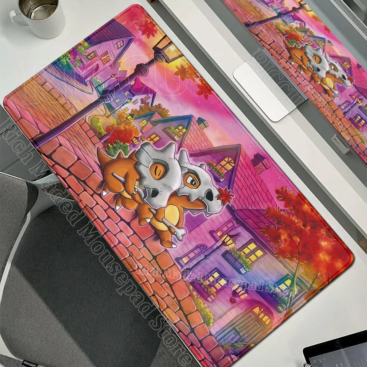 Kawaii Cubone Large Mouse Pad Gamer XXL Pc Keyboard Mouse Mat Tapis Souris Gaming HD P-Pokemons Rubber Mousepad Desk Accessories