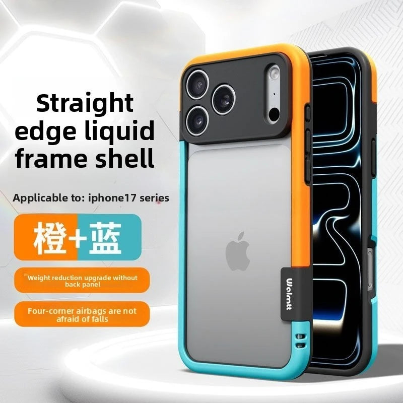 Vibrant Silicone Edge Bumper Case for iPhone 17 Pro Max Air 16 15 14 Plus 13 12 5G - Lens Protection Shockproof Cover