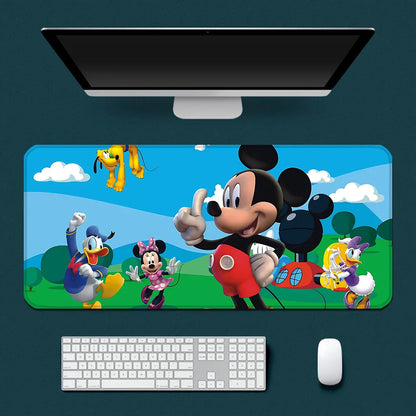 Cute Anime Mickey Minnie Mousepad HD Printing Computer Gamers Locking Edge Non-slip Mouse Pad XXL90x40cm Keyboard PC Desk Pad