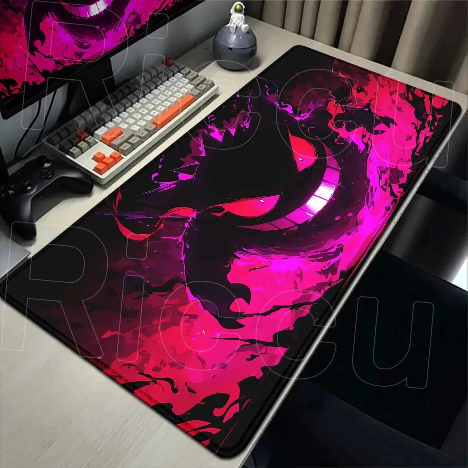2026 New P-pokemon Gengar Wallpaper Cool Mouse Pad Gaming Large Anime Desk Keyboard Mats Non-slip Rubber Speed E-sports Mousepad