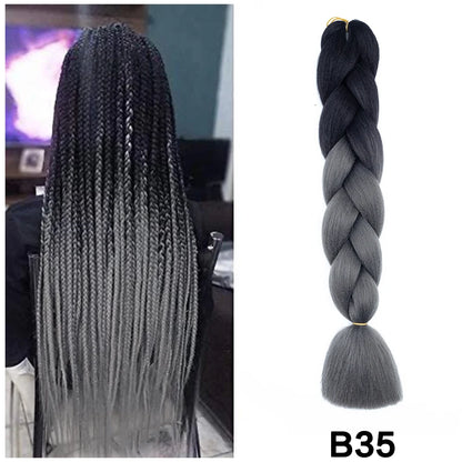 Jumbo Braiding Hair Synthetic Crochet Braids Hair Knotless Braids For Box Braids Senegales Tribal Braids Yaki Hair Extensions