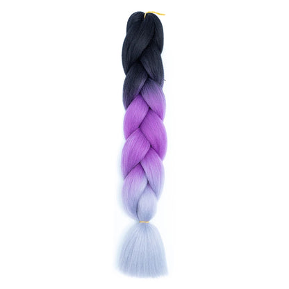 AZQUEEN 24 Inch Jumbo Braids Extensions Synthetic Braiding Hair Afro Ombre Color kanekalon Hair for Children Braid