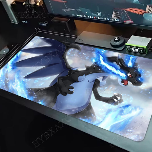 Gaming Mouse Pad P-pokemon Charizard Home New HD Pc Mousepad XXL keyboard pad Non-Slip Office Carpet Laptop Mice Pad Gift