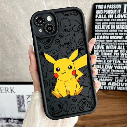 Anime iPhone 15 14 13 12 11 Mini XS XR X 8 7 Pro Max Plus Soft Eye Ladder Phone Case