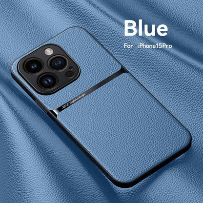 Magnetic Leather Phone Case For iPhone 16 13 12 11 Pro Max Matte Cases For iPhone 15 14 Pro Max 16 Plus Lens Protector Cover