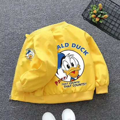 New Spring Baby Boys Girls Jacket Fashion Cartoon Print Outerwear for Kids Clothes Children Windbreaker Coat