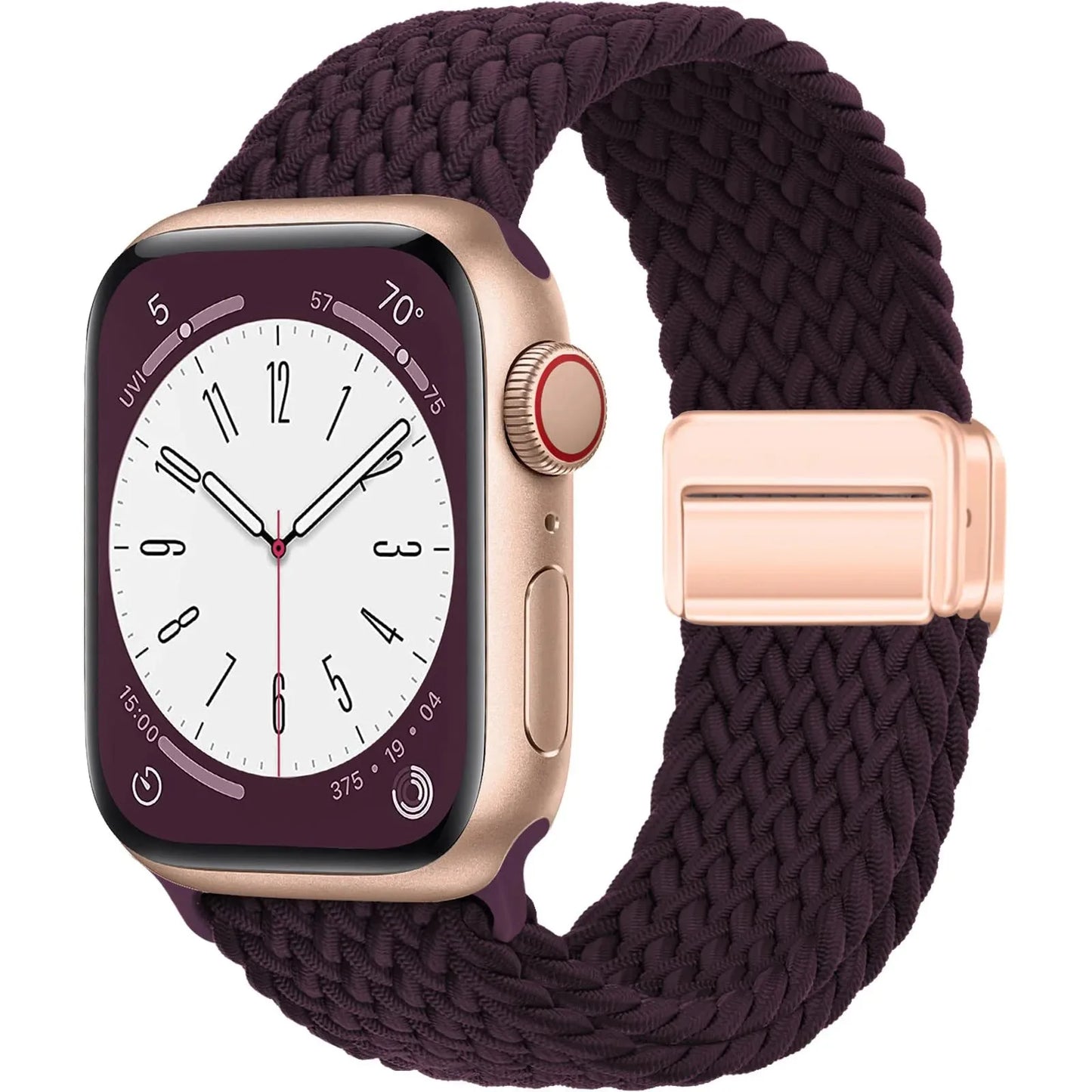 Braided Strap For Apple Watch Band 44mm 40mm 45mm 49mm 41mm 38 buckle Bracelet iWatch Series se 7 3 6 8 9 Ultra 2 Magnetic Band