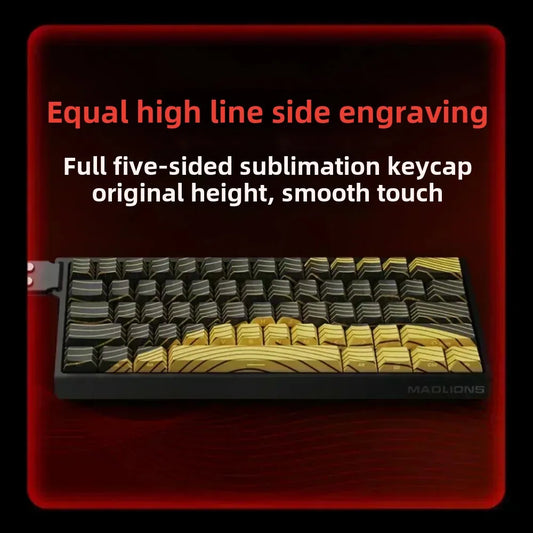 MADLIONS MAD 60/68HE Gaming Magnetic Switch Keyboard 61/68 Key Web Drive 8K Wired Custom Return RT Adjustable Keystroke Hot Swap