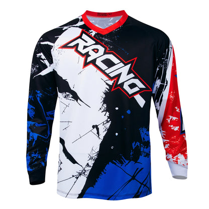 Pro Long Sleeve Motocross Shirt Mountain Bike Downhill Jersey Cross Country Bike Racing Shirt Quick Dry Mountain Bike T-Shirt