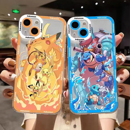 Anime Gengar Pikachu Casing For OPPO Reno 13F 13 12F 11F 12 11 10 8 Pro Plus 8T 8Z 7Z 7 6 Realme C75 C65 C63 Psyduck Soft Case