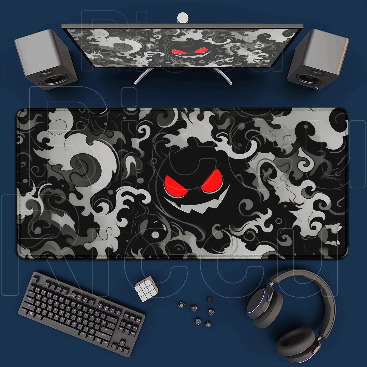 2026 New P-pokemon Gengar Wallpaper Cool Mouse Pad Gaming Large Anime Desk Keyboard Mats Non-slip Rubber Speed E-sports Mousepad