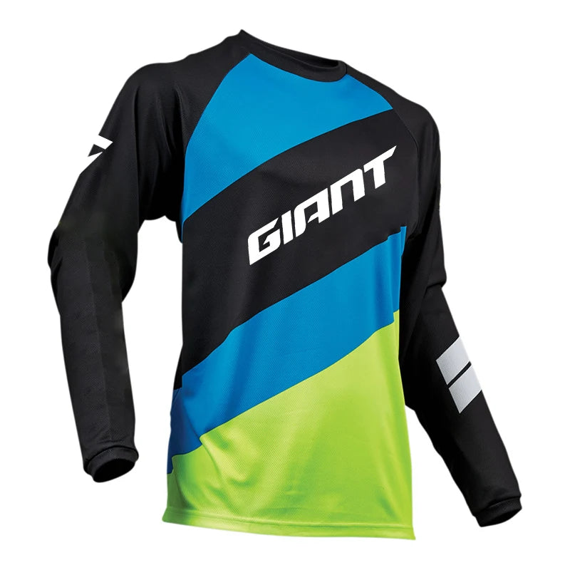 Off-road Endurance Downhill Jersey MTB Bicycle Shirt BMX Mountain Bike Sweatshirt Breathable Quick-Drying Shirt