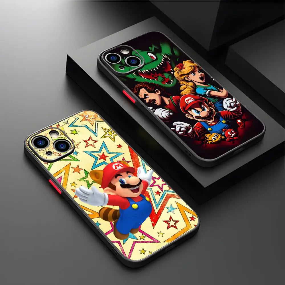 Super Marios Brosss Phone Case For IPhone 15 14 13 11 12 Pro Max Mini Xs X Xr 7 8 Plus Se Back Cover