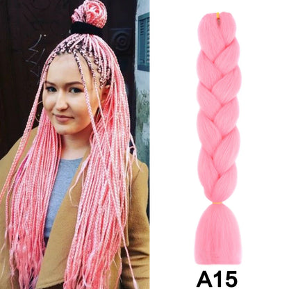 Jumbo Braiding Hair Synthetic Crochet Braids Hair Knotless Braids For Box Braids Senegales Tribal Braids Yaki Hair Extensions