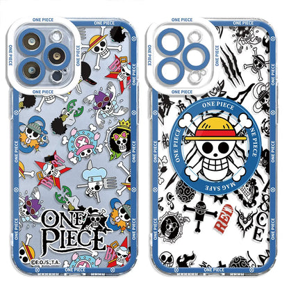 Clear Silicone TPU Case for Samsung Galaxy S22 Plus S23 FE S21 S24 Ultra S20 FE S21 Plus S24 Plus Anime O-One P-Pieces Cover
