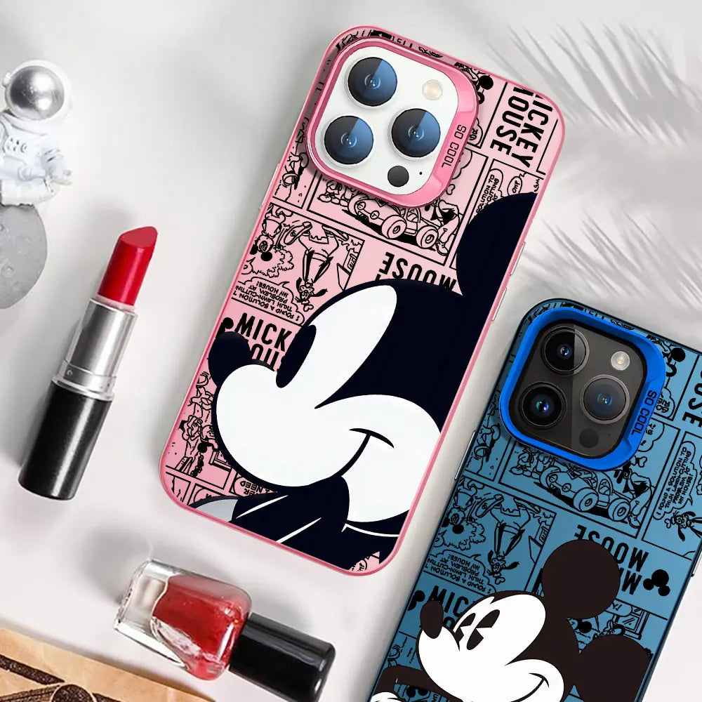 Mickeyy Mouse Cool Phone Case for iPhone 13 XS Max 15 Plus 11 Pro Max XR X 12 Pro 14 Pro Capa Soft Cover TPU Silicone