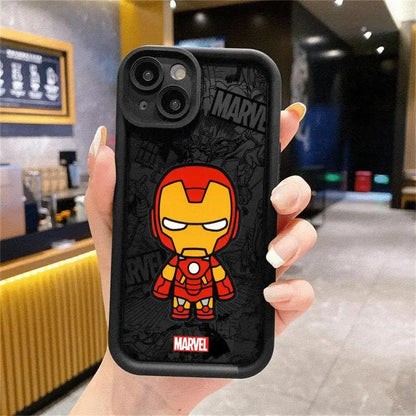 Cartoon Marvel Groot Spiderman Phone Case for Apple iPhone 16 13 15 Pro Max 14 13 Pro 11 12 14Plus 15Plus Soft TPU