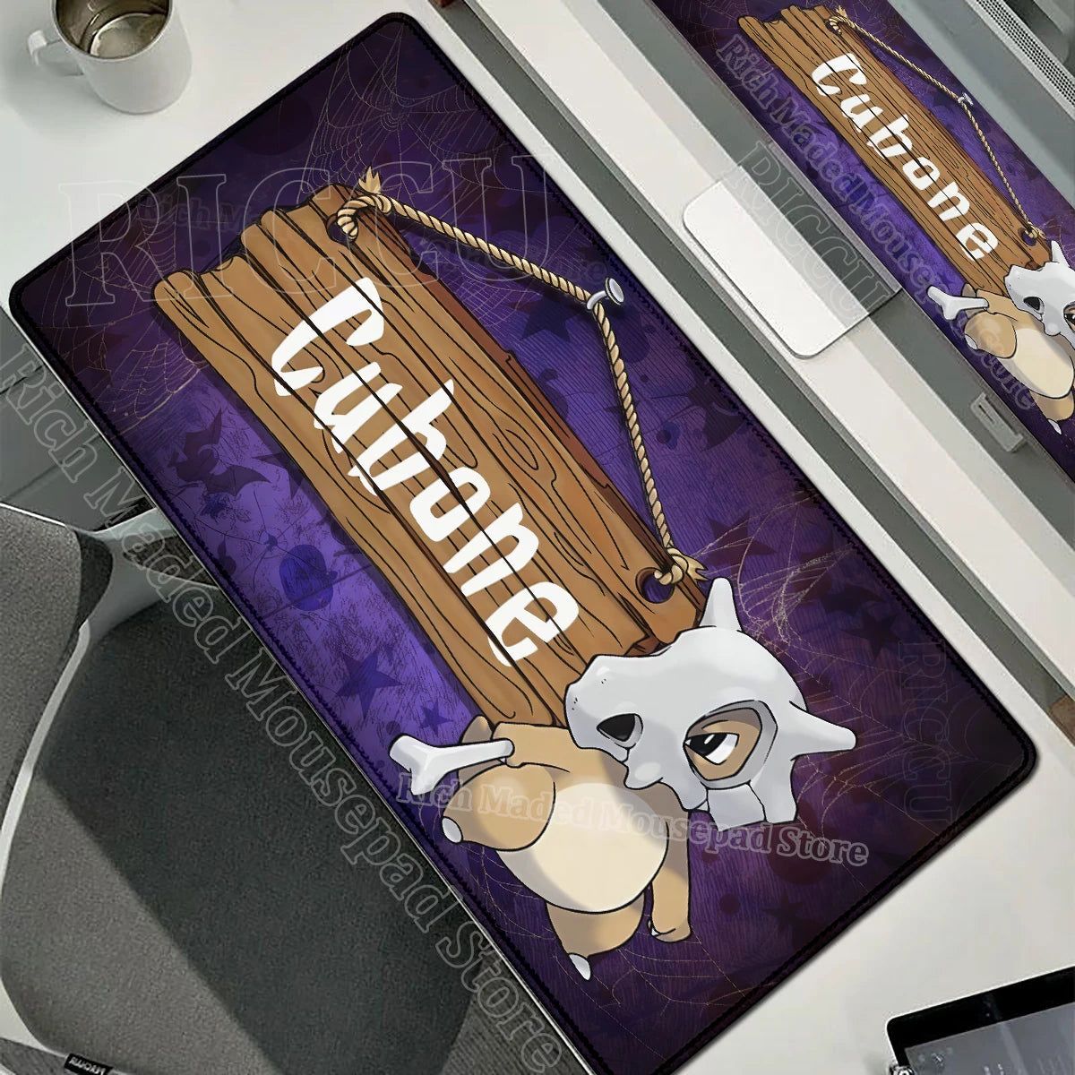 Kawaii Cubone Large Mouse Pad Gamer XXL Pc Keyboard Mouse Mat Tapis Souris Gaming HD P-Pokemons Rubber Mousepad Desk Accessories