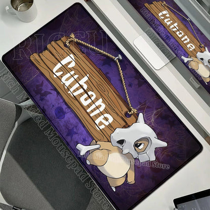 Kawaii Cubone Large Mouse Pad Gamer XXL Pc Keyboard Mouse Mat Tapis Souris Gaming HD P-Pokemons Rubber Mousepad Desk Accessories