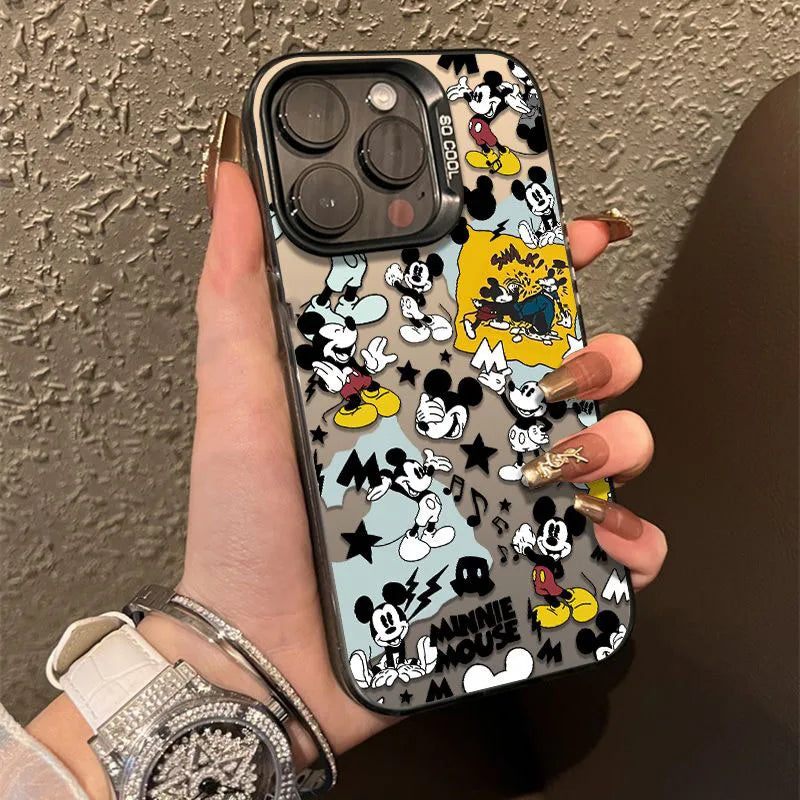 Mickeyy Minniee Mouses Cartoon Phone Case For iPhone 15 14 13 12 11 Pro Max 78 Plus XR XS MAX MINI Y2K Cute Back Cover