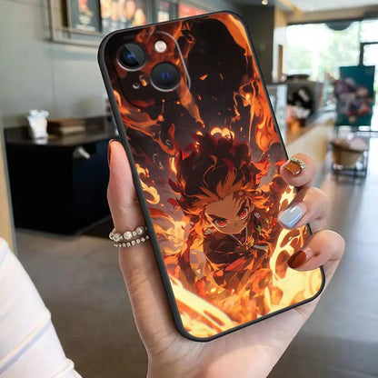 TanjiRo Nezuko Phone Case For Apple 16 iphone 15 14 13 12 11 Pro XS Max Mini X SE 8 7 Plus Case Capa Shell Cover
