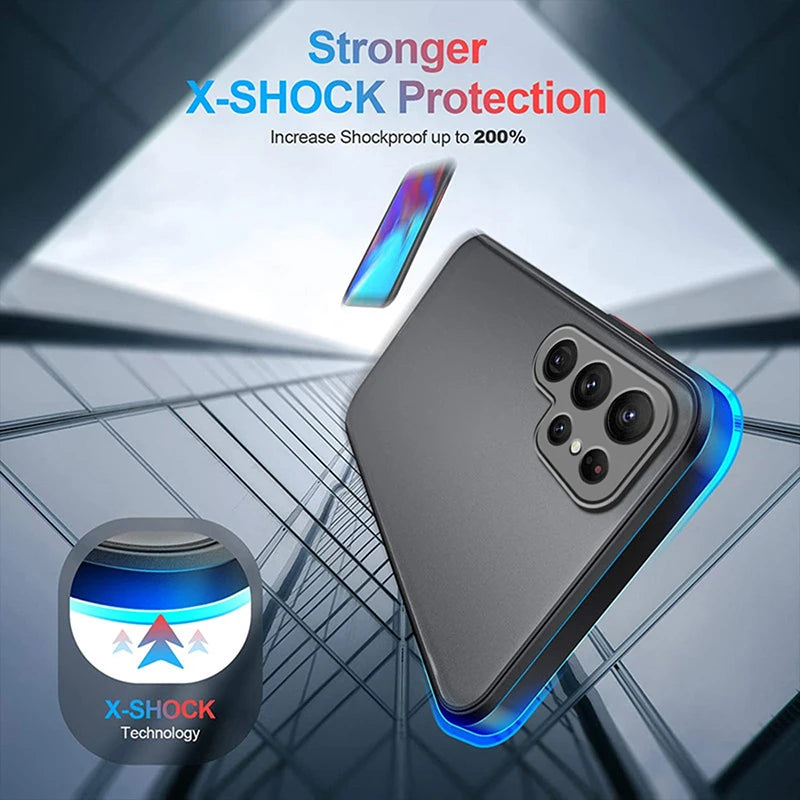 Gokuu Frosted Translucent For Samsung Galaxy S24 S23 S22 S21 S20 FE S10 S9 S8 Plus Ultra Pro 5G Funda