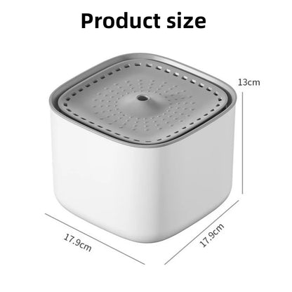 3L Large Capacity Canine Cat Dog Pet Circulating Filter Pet Fountain Feeder Automatic Water Dispenser with USB Port for Pets