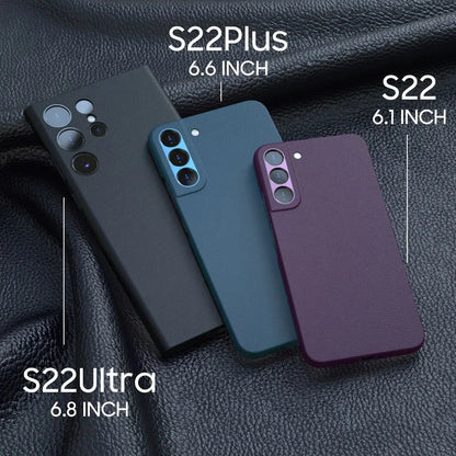 HOCE Luxury PU Leather Phone Cases For Samsung Galaxy S24 S23 Plus Ultra Full Protection High Quality Leather Cover For S22Ultra