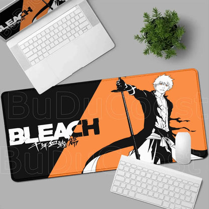 Anime Bleach Mousepad Large Keyboard Table Pad Japan Manga Laptop Office Rubber Soft Deskmat Pc Gamer HD Print Non-Slip Mice Mat