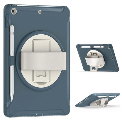 360 Degree Rotate Stand Case For iPad 9 8 7 7th 8th 9th Generation 10.2 inch Drop Resistance Cover with Pencil Holder Hand Strap