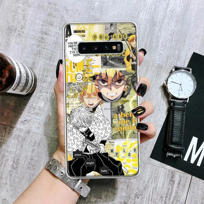 Demon😈Slayer Anime Soft Phone Case for Samsung Galaxy S24 S23 S22 cases