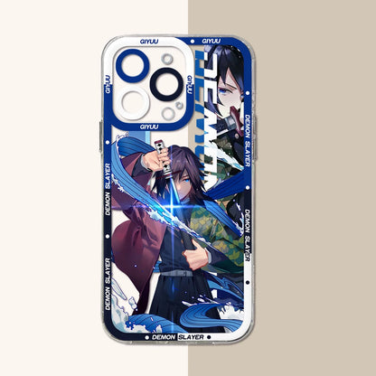 Hot Japan Anime Demons Slayers Phone Case For iPhone 15 14 13 12 Mini 11 Pro Max X XR XS 6 7 8 SE Plus Soft Transparent Cover