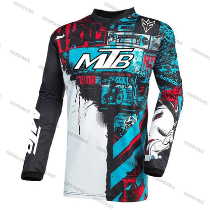 Ggrrans mtb Jerseys  Mountain Bike MTB Shirts Offroad Long sleeve Motorcycle Motocross Sportwear Racing Bike Cycling Clothing