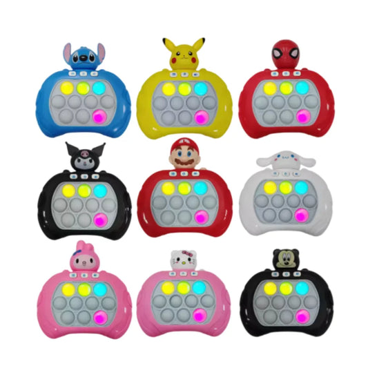 2026 New Kuromi Quick Push Game Pop Up Fidget Bubble Electronic Pop it Pro Game Light AntiStress Toys For Adult toy Gift 2025