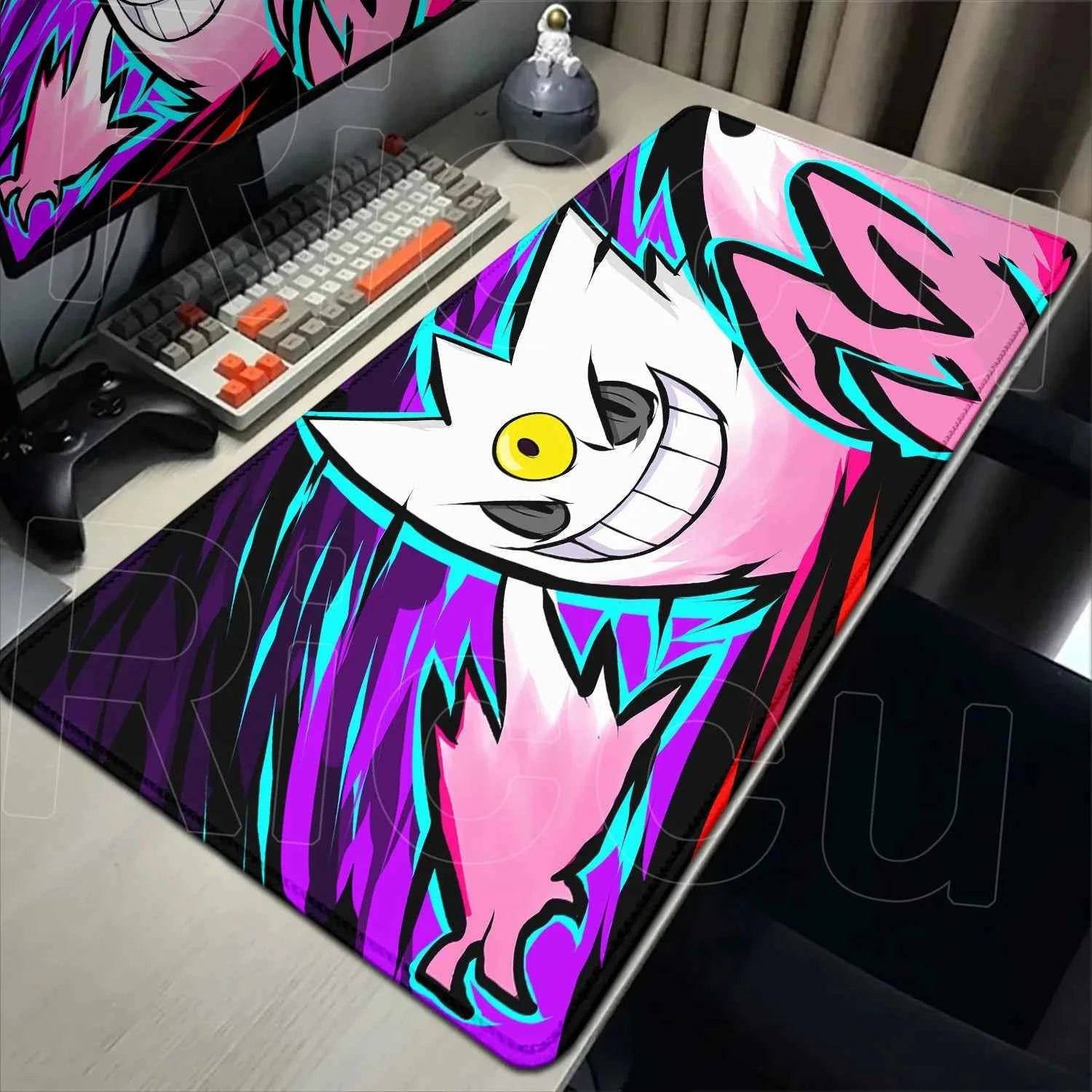 2026 New P-pokemon Gengar Wallpaper Cool Mouse Pad Gaming Large Anime Desk Keyboard Mats Non-slip Rubber Speed E-sports Mousepad